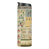 おもしろいパーソナライズされたの鹿の知識 タンブラー (回転右)