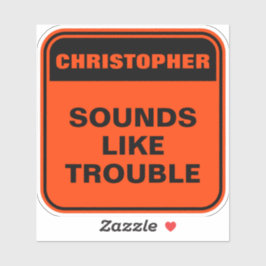 おもしろいパーソナライズされたオレンジは厄介だ シール