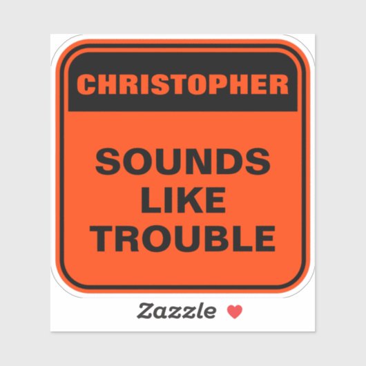 おもしろいパーソナライズされたオレンジは厄介だ シール (シート)