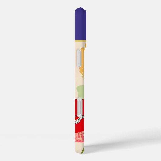 おもしろいパーソナライズされたカエルの芸術 Case-Mate iPhoneケース (裏面 / 右)