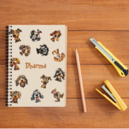 おもしろいパーソナライズされたカスタム犬の恋人ギフト ノートブック