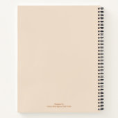 おもしろいパーソナライズされたカスタム犬の恋人ギフト ノートブック (裏面)