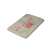 おもしろいパーソナライズされたカスタムYour Own Photo & 文字Ba バスマット (アングル)