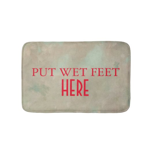 おもしろいパーソナライズされたカスタムYour Own Photo & 文字Ba バスマット (正面)