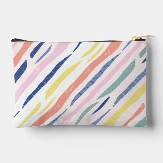 おもしろいパーソナライズされたカラフル柄の鉛筆ケース アクセサリーポーチ (裏面)