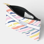 おもしろいパーソナライズされたカラフル柄の鉛筆ケース アクセサリーポーチ (見開き)