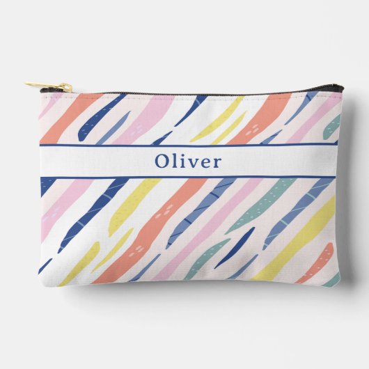 おもしろいパーソナライズされたカラフル柄の鉛筆ケース アクセサリーポーチ (正面)