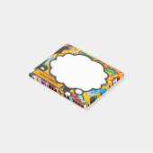 おもしろいパーソナライズされたカラフル漫画のブ考えブル ポストイット (アングル)