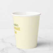 おもしろいパーソナライズされたキッズレモネードスタンド 紙コップ (左)