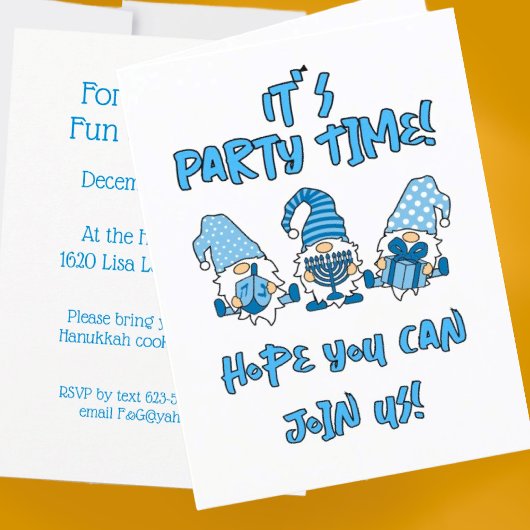 おもしろいパーソナライズされたキュートハヌカー格言 サンキューカード