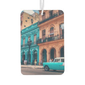 おもしろいパーソナライズされたキューバ通りカーエアーフレッシュナー カーエアーフレッシュナー (裏面)