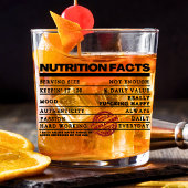 おもしろいパーソナライズされたクラシックタイポグラフィラベル ウイスキーグラス