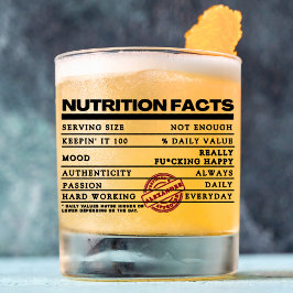 おもしろいパーソナライズされたクラシックタイポグラフィラベル ウイスキーグラス