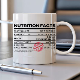 おもしろいパーソナライズされたクラシックタイポグラフィラベル コーヒーマグカップ