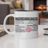 おもしろいパーソナライズされたクラシックタイポグラフィラベル コーヒーマグカップ