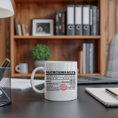 おもしろいパーソナライズされたクラシックタイポグラフィラベル コーヒーマグカップ