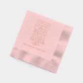 おもしろいパーソナライズされたクリスマス企業の休暇 箔ナプキン (左)