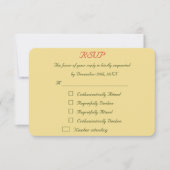 おもしろいパーソナライズされたクリスマス結婚式の出欠 出欠カード (正面)