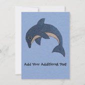 おもしろいパーソナライズされたジャンピングバースデーパーティー 招待状 (裏面)