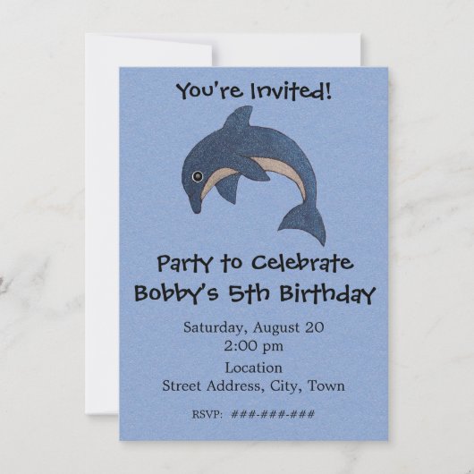 おもしろいパーソナライズされたジャンピングバースデーパーティー 招待状 (正面)