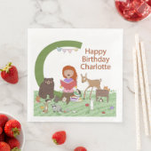 おもしろいパーソナライズされたナプキンズ誕生日パーティー (インサイチュ)