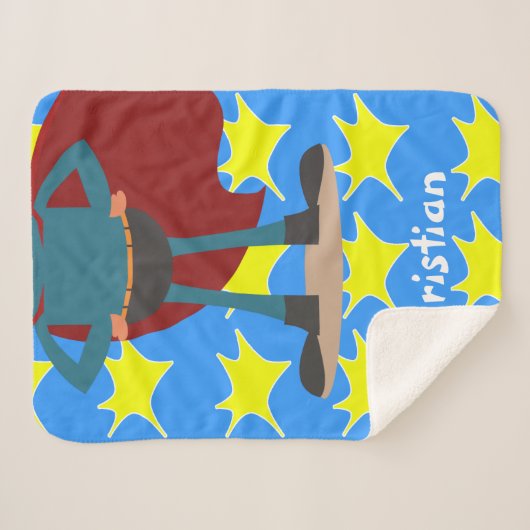 おもしろいパーソナライズされたノベルティ シェルパブランケット (正面(横))