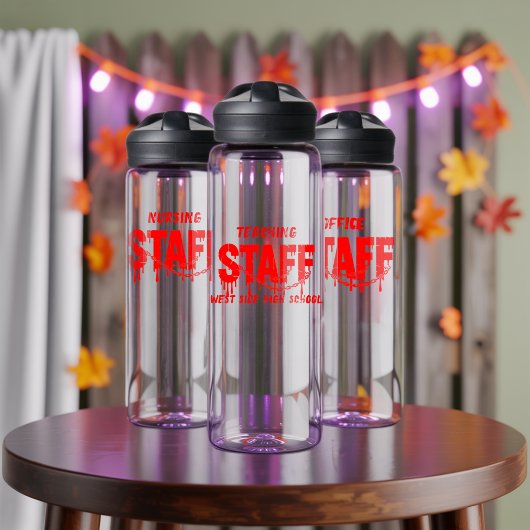 おもしろいパーソナライズされたハローウィンパーティギフト怖いゴシック ウォーターボトル