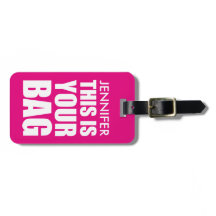 おもしろいパーソナライズされたバッグ注意旅行荷物