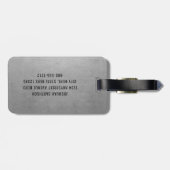 おもしろいパーソナライズされたパイロットギフト旅行愛好家 ラゲッジタグ (裏面横)