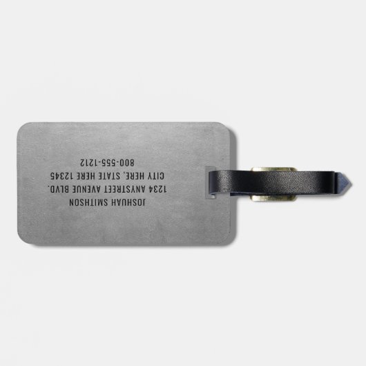 おもしろいパーソナライズされたパイロットギフト旅行愛好家 ラゲッジタグ (裏面横)