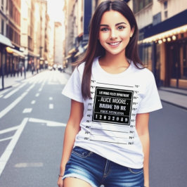 おもしろいパーソナライズされたパーティー警察の銃声 Tシャツ