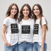 おもしろいパーソナライズされたパーティー警察の銃声 Tシャツ