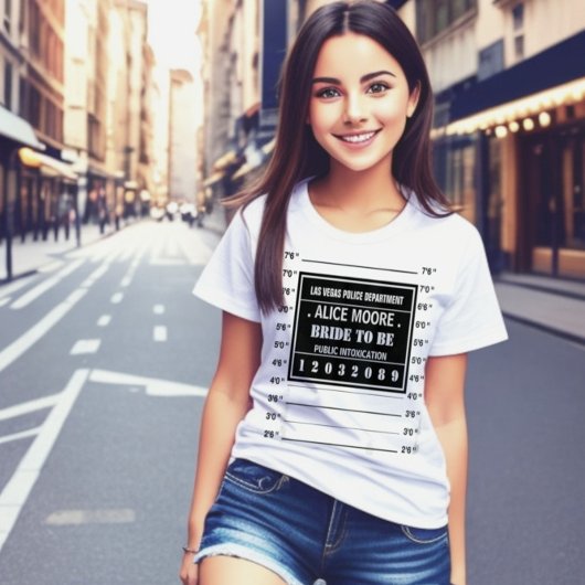 おもしろいパーソナライズされたパーティー警察の銃声 Tシャツ