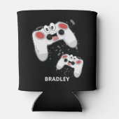 おもしろいパーソナライズされたビデオゲーマー |お子様 缶クーラー (裏面)