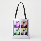 おもしろいパーソナライズされたファミリーまたはペットの写真の追加 トートバッグ (正面)