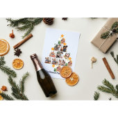 おもしろいパーソナライズされたファミリークリスマス11フォトコラージュ シーズンカード