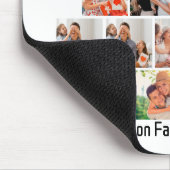 おもしろいパーソナライズされたファミリークリスマス11フォトコラージュ マウスパッド (コーナー)