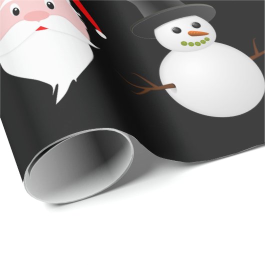 おもしろいパーソナライズされたファミリークリスマス ラッピングペーパー (ロールコーナー)