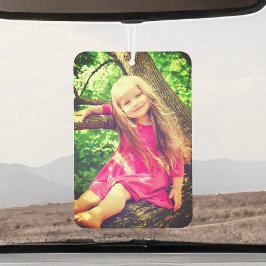 おもしろいパーソナライズされたブライトフィルタ孫フォト カーエアーフレッシュナー