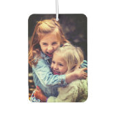 おもしろいパーソナライズされたブライトフィルタ孫フォト カーエアーフレッシュナー (正面)