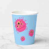 おもしろいパーソナライズされたマンガ誕生日 紙コップ (裏面)