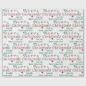 おもしろいパーソナライズされたメカラフルリークリスマスオーナメント ラッピングペーパー (フラット)