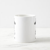 おもしろいパーソナライズされたロバ コーヒーマグカップ (中央)