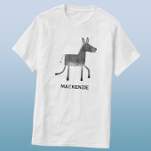 おもしろいパーソナライズされたロバ Tシャツ