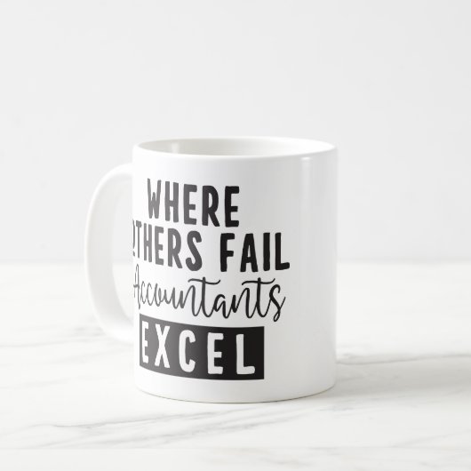 おもしろいパーソナライズされた会計士お気に入りの コーヒーマグカップ (正面左)