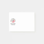 おもしろいパーソナライズされた先生スマイル ポストイット (正面)