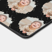 おもしろいパーソナライズされた写真パターン デスクマット (コーナー)