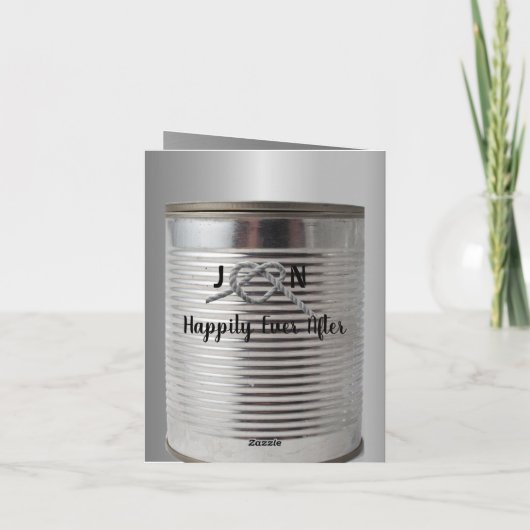 おもしろいパーソナライズされた十結婚周年記念 カード (裏面)