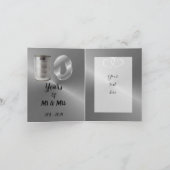 おもしろいパーソナライズされた十結婚周年記念 カード (内部)