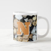 おもしろいパーソナライズされた厳しい発言 ジャンボコーヒーマグカップ (右)